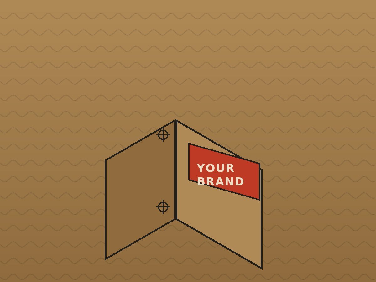 Printed corrugated cartons with brand marking